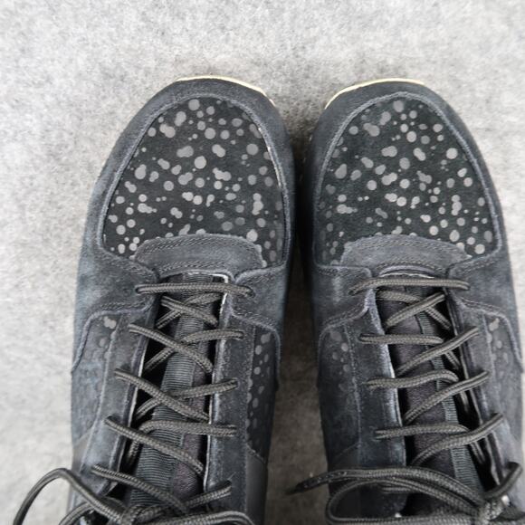 Adidas Shoes Mens 11.5 Military Trail Runner Sneakers Black Leather Primaloft - Picture 8 of 13